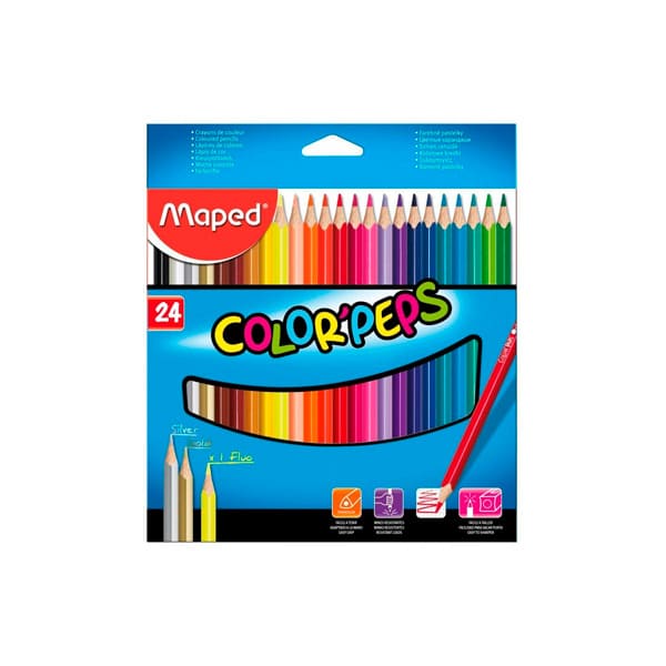 LAPIZ COLOR MAPED PEPS X 24 LARGO