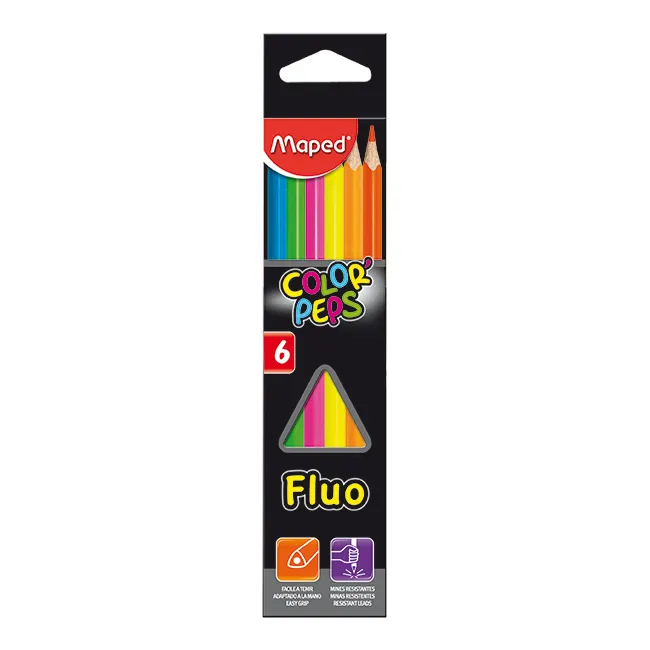 LAPIZ COLOR MAPED FLUO X 6 LARGO