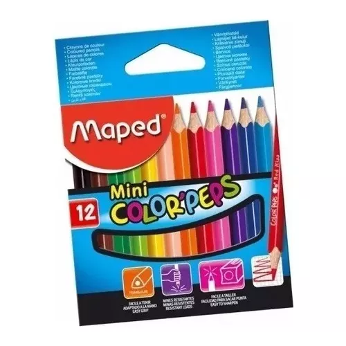 LAPIZ COLOR MAPED PEPS X 12 CORTO