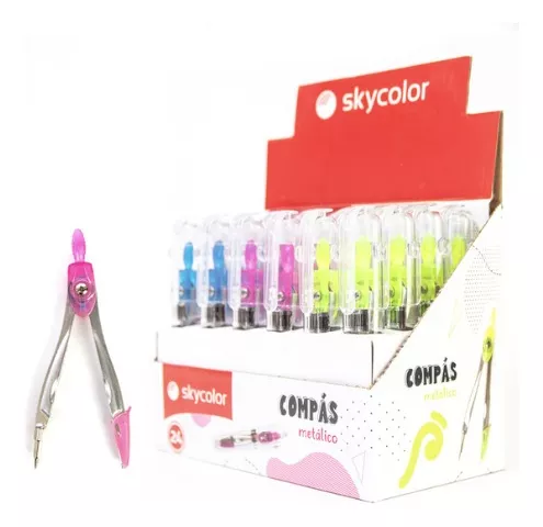 COMPAS SKYCOLOR METAL EN TUBO