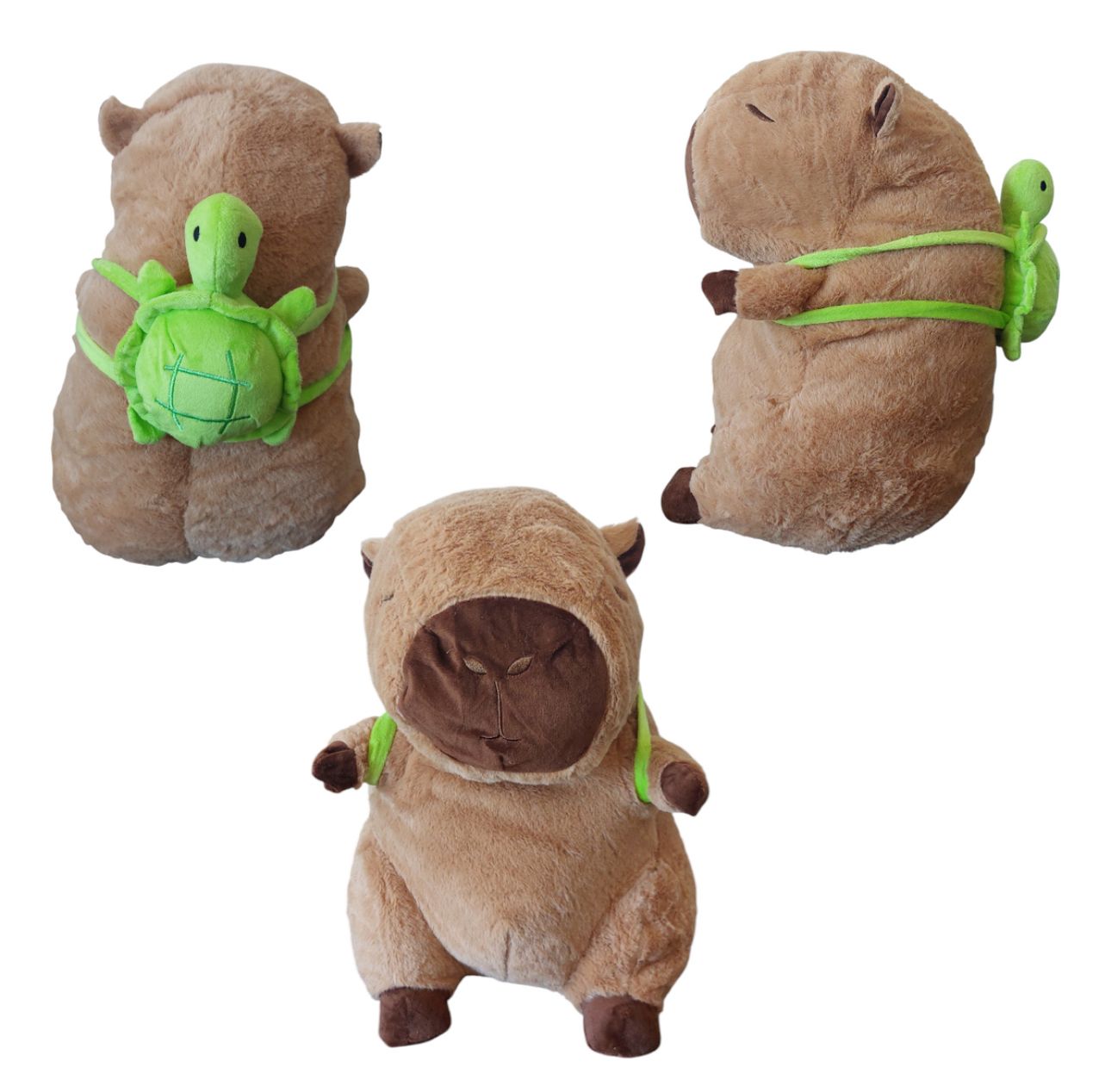 peluche grande 40 cm capybara ranita