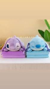 Oso stitch  con manta
