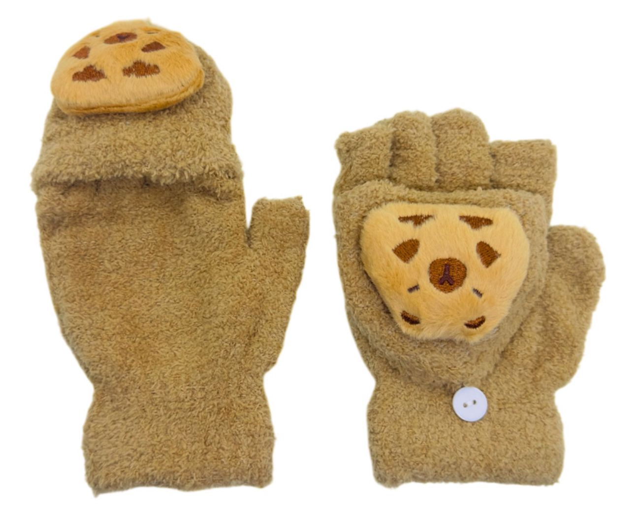 guantes de capybara sin dedos