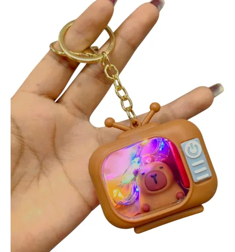 llavero capybara con luz tv