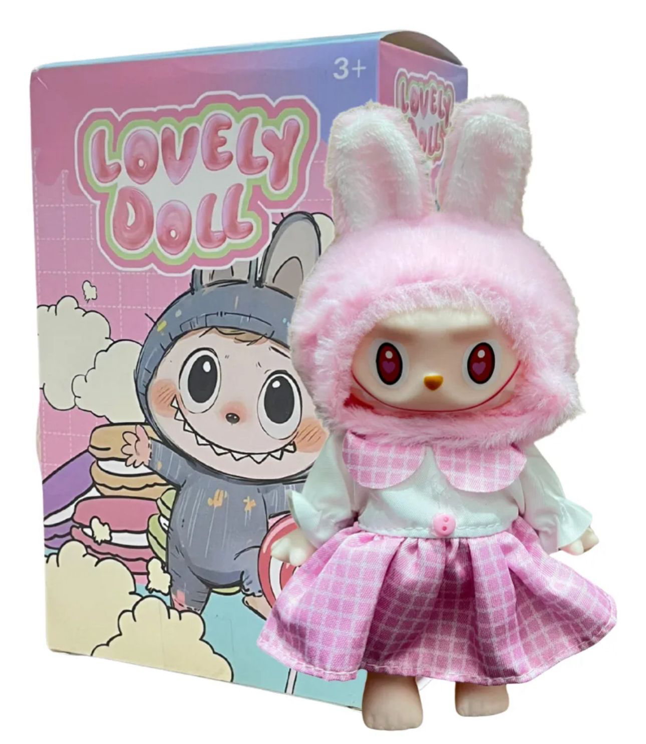 Labubu muñequito con ropa 