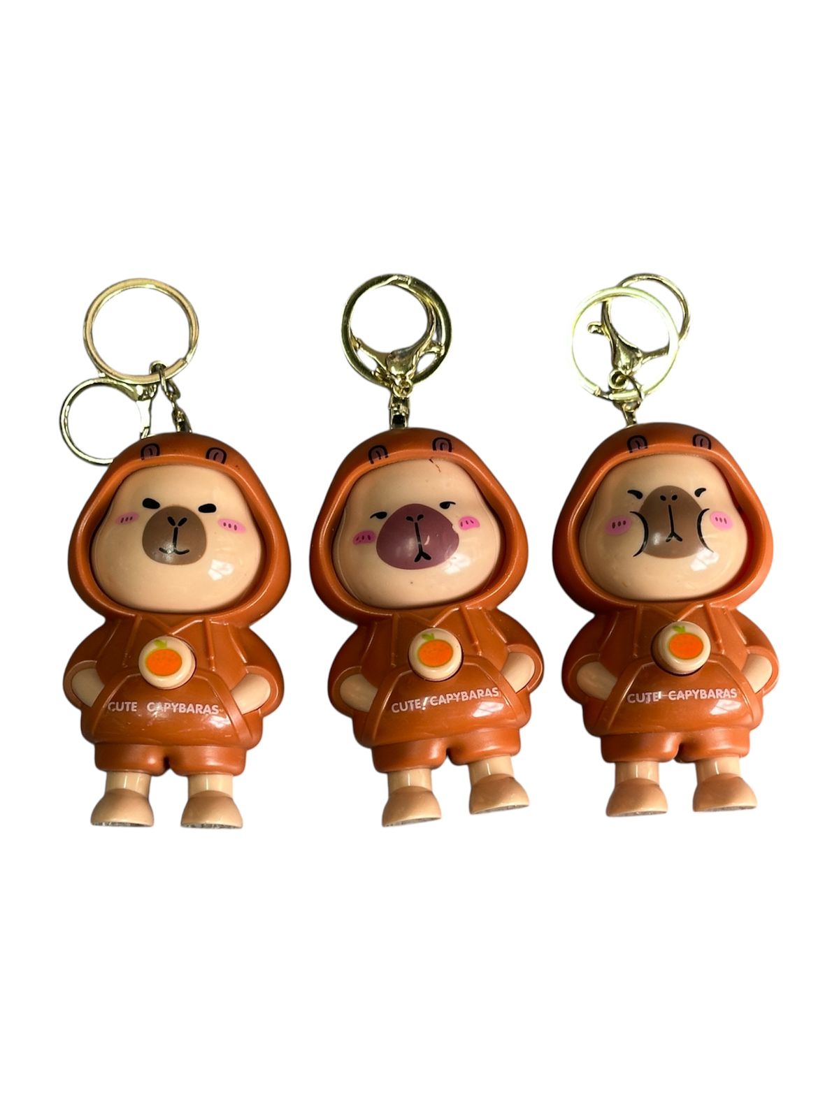 LLavero capybara cambia de cara 