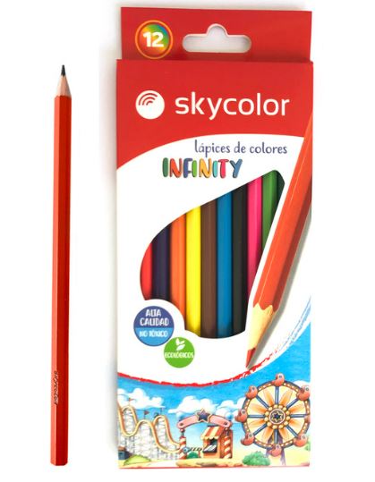 LAPIZ COLOR SKYCOLOR X 12 LARGOS