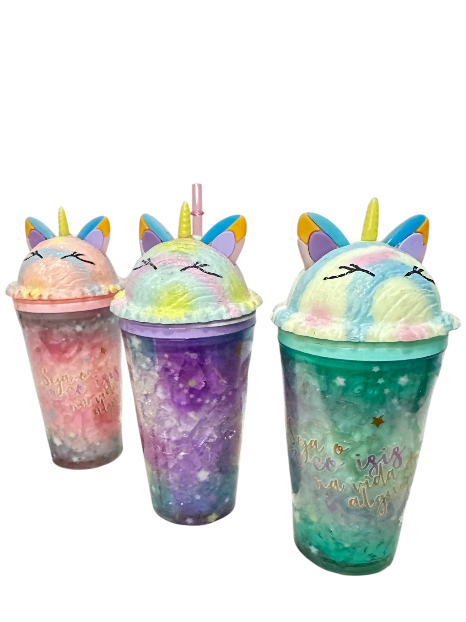 vasos infantiles unicornio