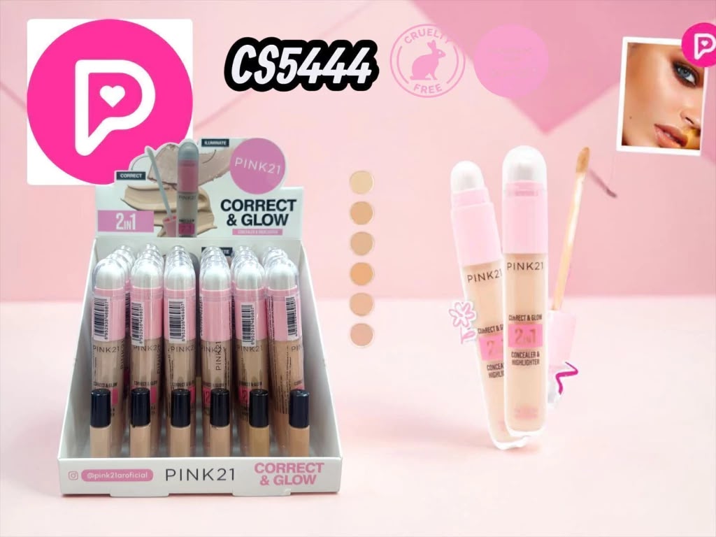 correct & glow 2 en 1 pink 21  cs5444