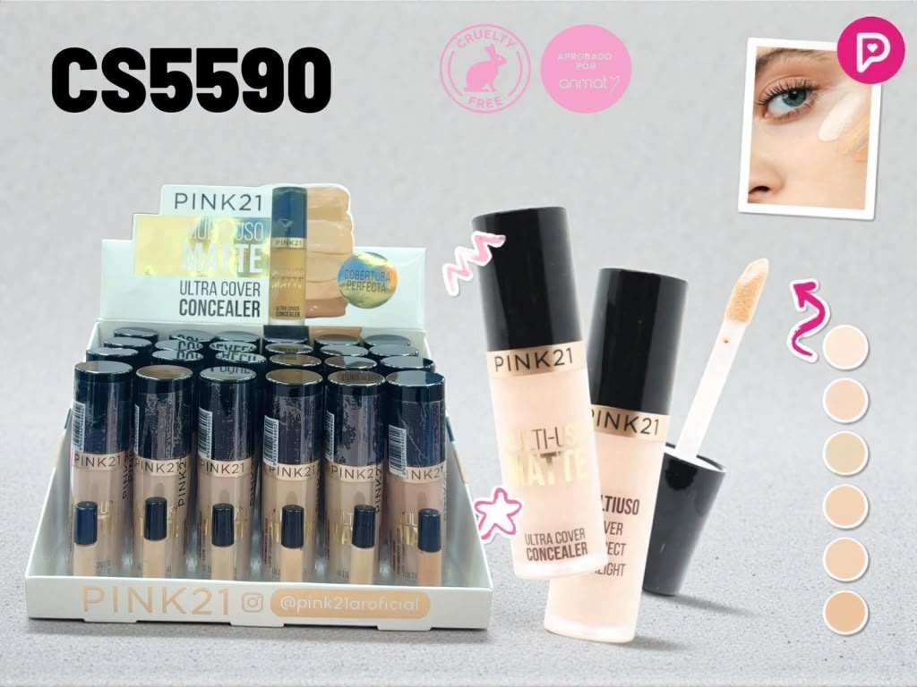 base ultra cover concealer pink 21  cs5590