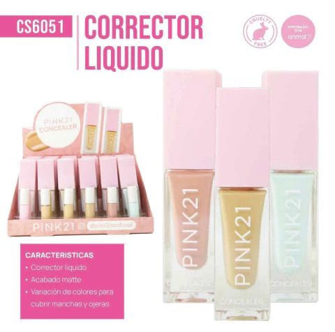 corrector liquidoi concealer pink21 cs6051