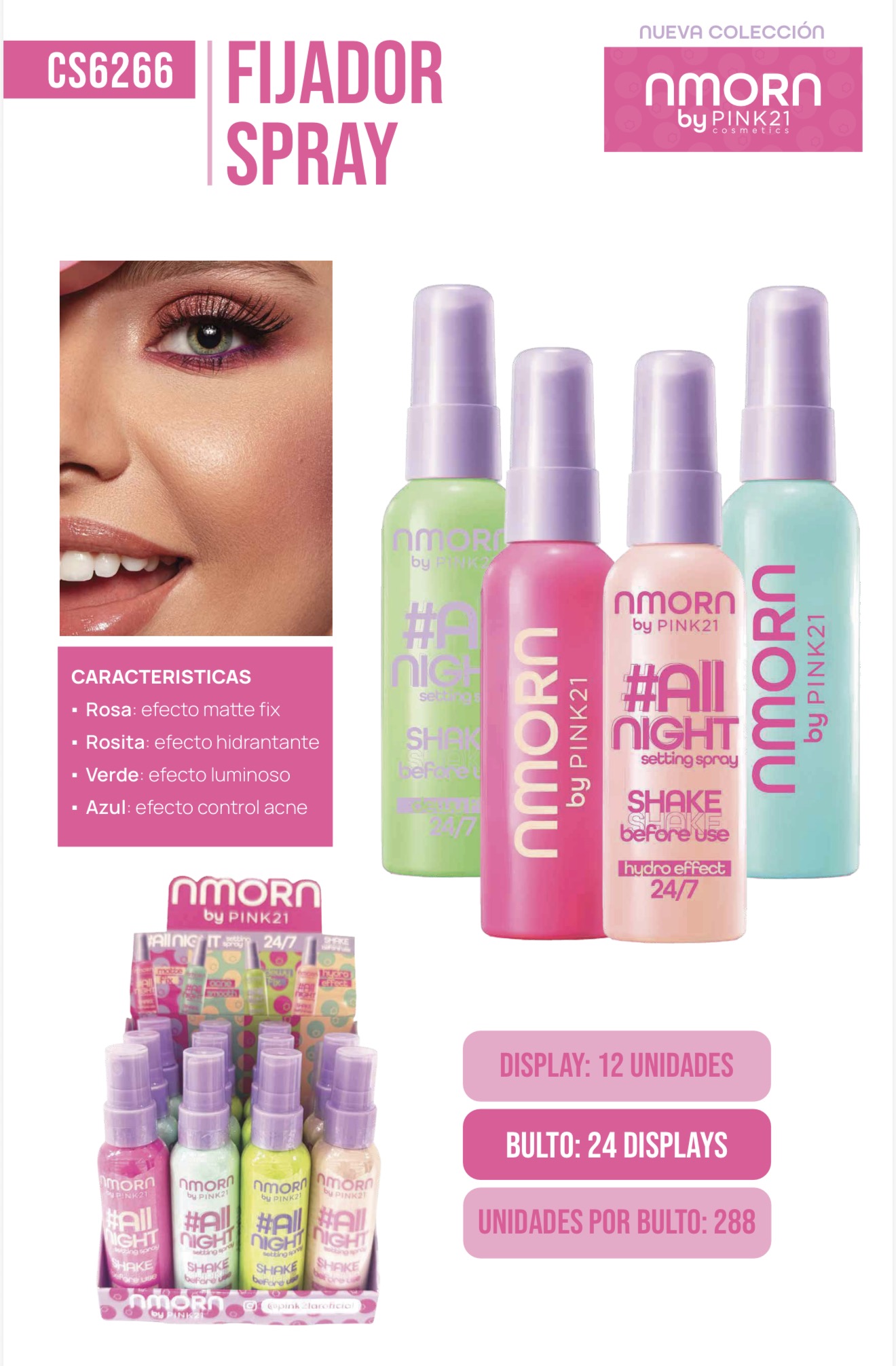 fijador spray pink cs6266