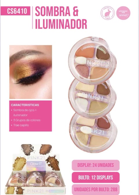 sombra iluminador pink21 cs6410
