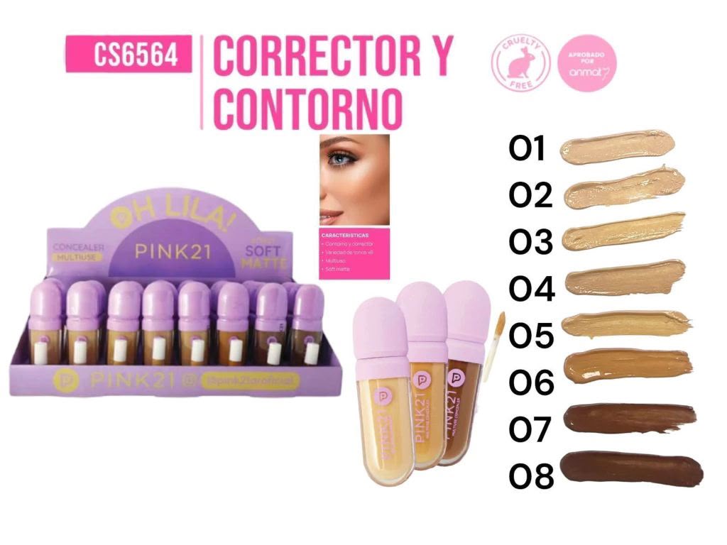 corrector y contorno pink21 cs6564