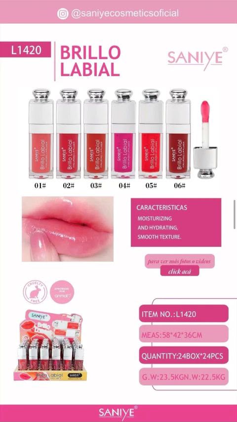 brillo labial saniye l1420