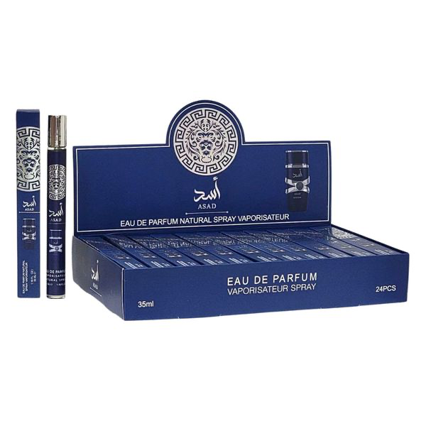 perfume arabe tubo 30ml 5 asad azul