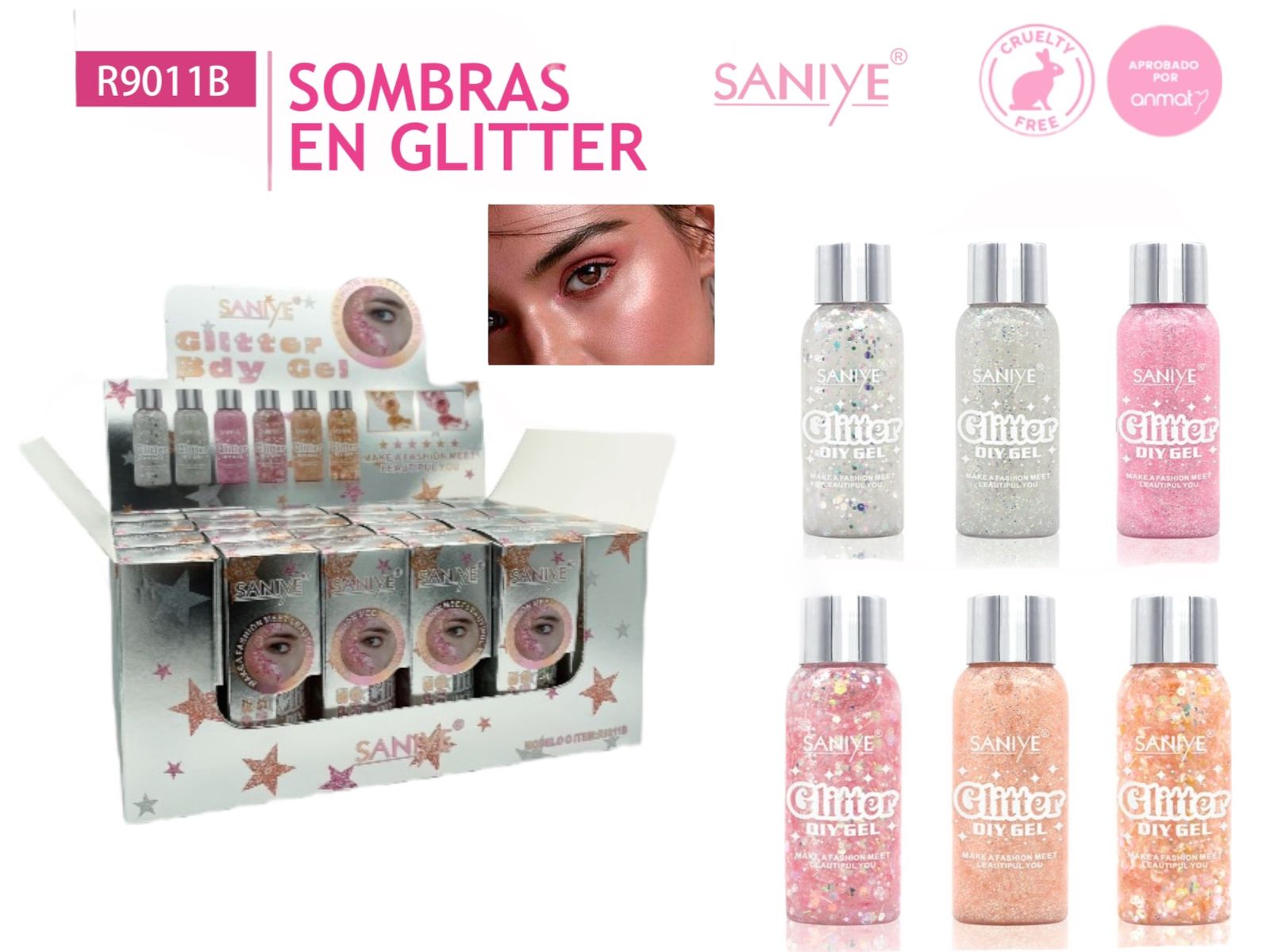 glitter diy gel  saniye r9011b