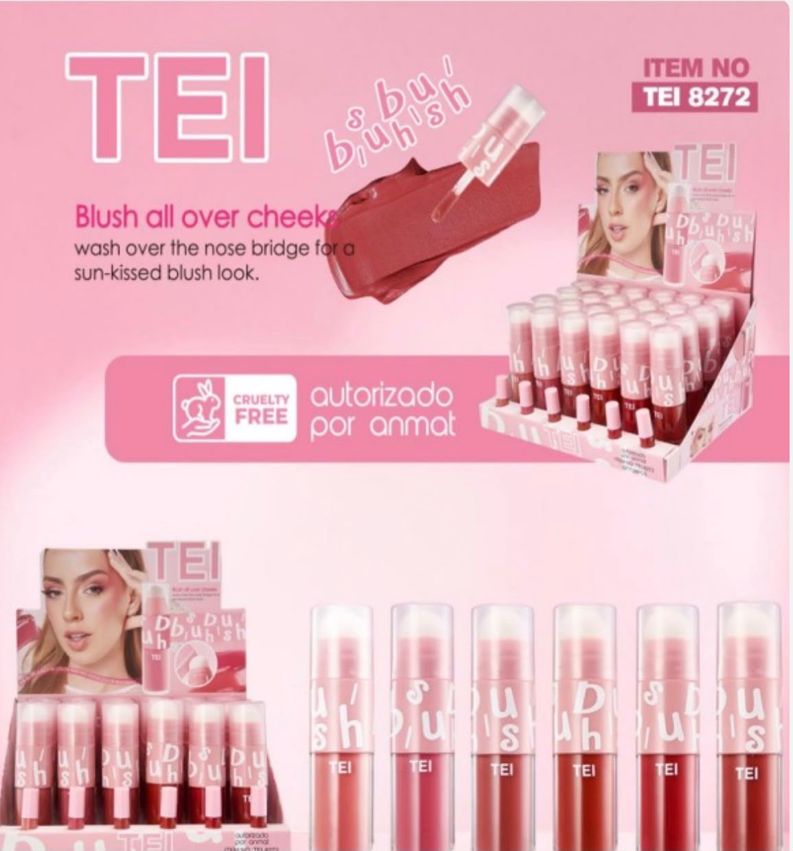 blush rubor con sponja tei tei8272