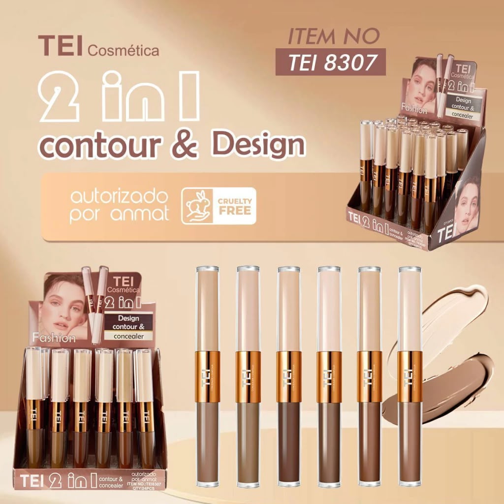 contorno y design 2 en 1 concealer tei tei8307