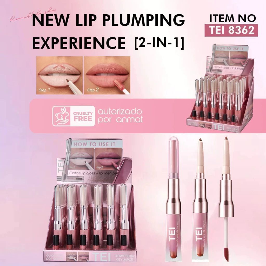 matte lip gloss flip liner tei tei8362